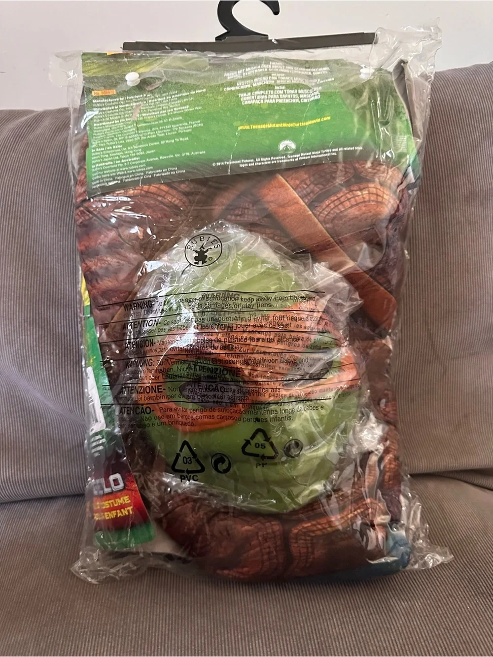 Teenage Mutant Ninja Turtles Michelangelo Halloween costume kids size large